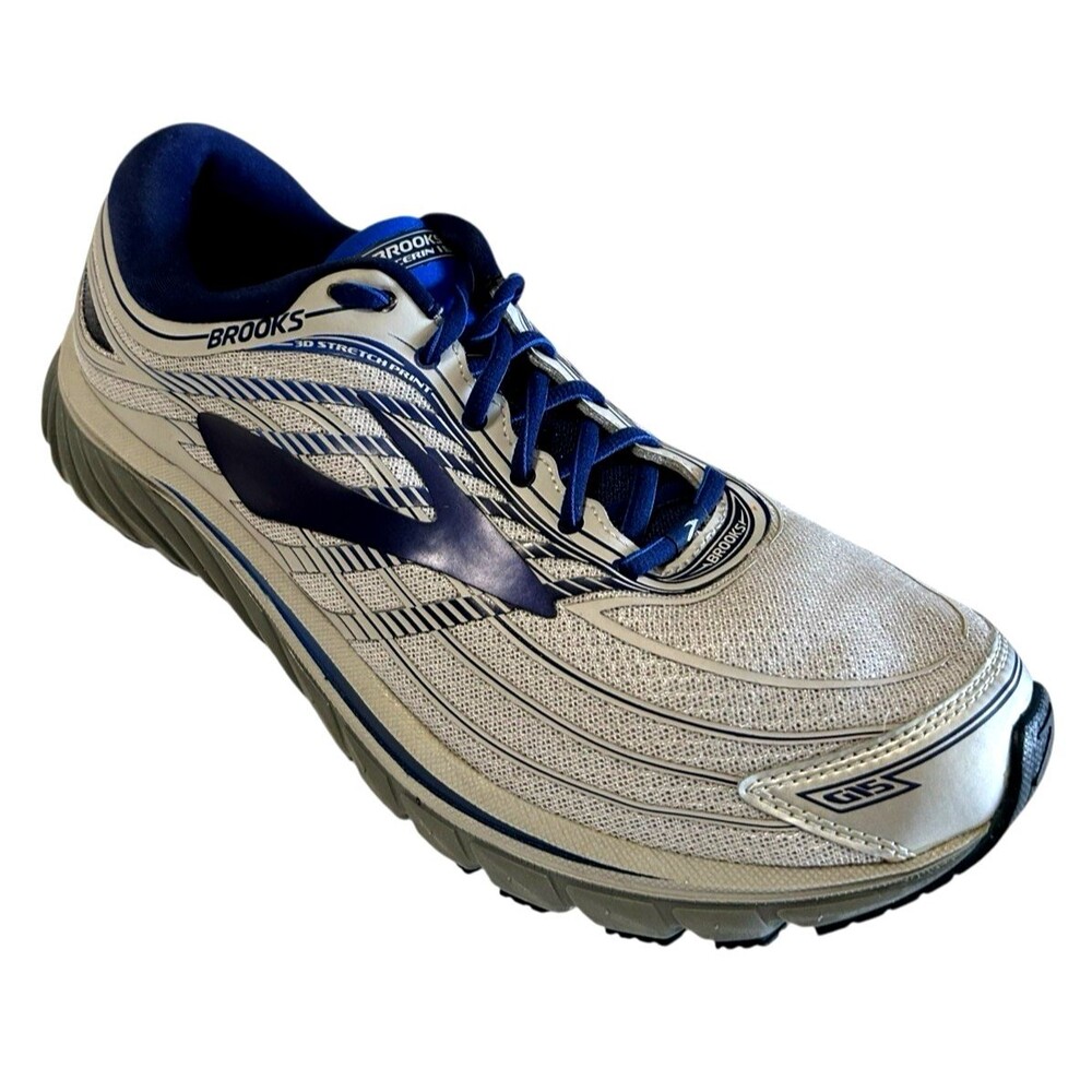 BROOKS GLYCERIN 15 Mens Gray Blue Running Jogging Outdoor Sneakers US 12D